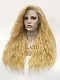 Evahair Yellowish Orange Long Wavy Synthetic Lace Front Wig