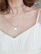 Evahair Golden and Silver Two Colors Selective Necklace