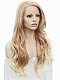 Long Wavy Blonde Synthetic Lace Front Wig