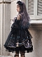 Evahair Dark Gothic style vintage black lolita dress