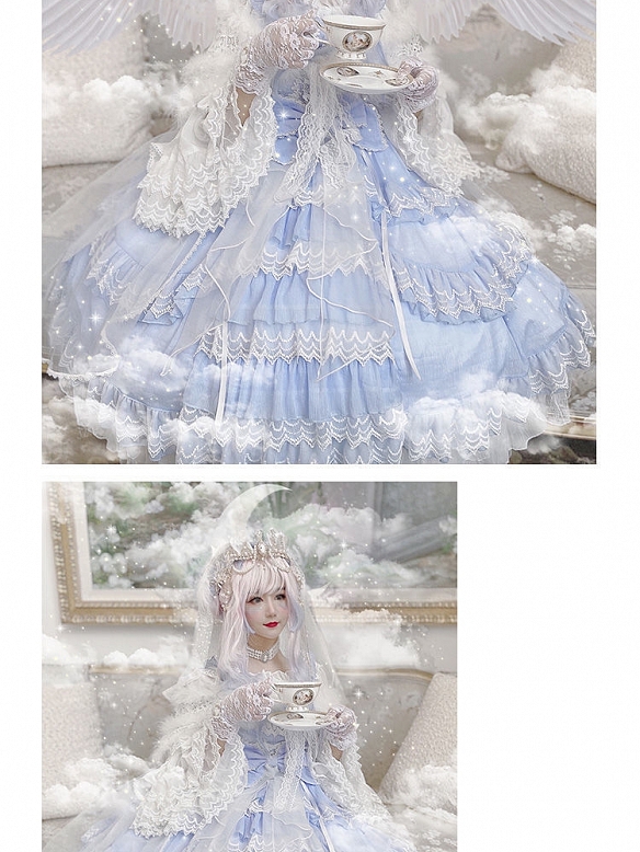 Evahair fashion hanayome style blue lolita dress