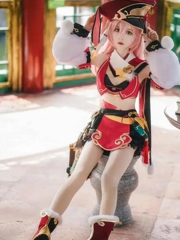 Evahair Genshin Impact Yanfei cosplay costume 