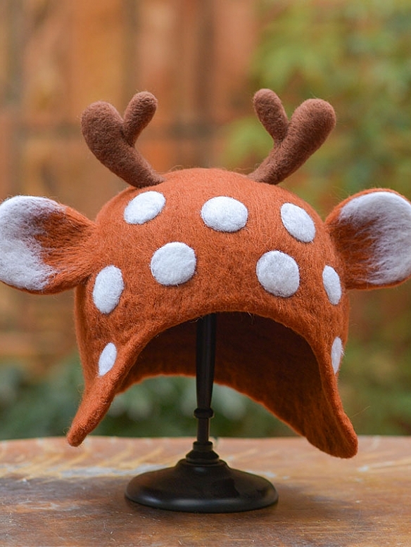 Christmas Elk Elf Mori Hat