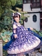 Evahair the Jade Hare -- the moon printed lolita dress