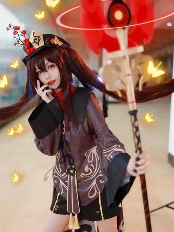 Evahair Genshin Impact Hutao cosplay costume