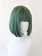 Evahair 2021 New Style Malachite Green Bob Short Straight Synthetic Wig with Bangs
