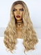 Evahair Fashion Style Blonde Long wavy Synthetic Wig