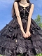 Evahair pearl decorated black lolita dress JSK