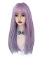 Lolita unicorn gradient hime cut long wig