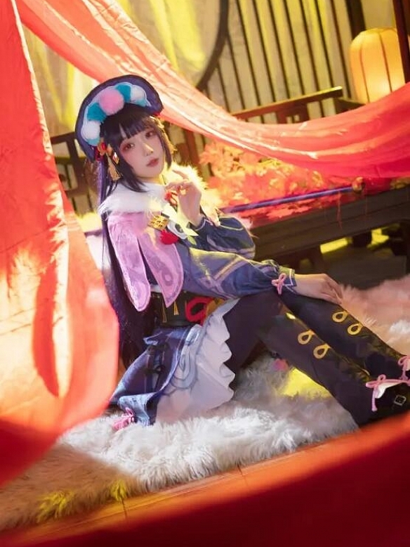 Evahair Genshin Impact Yunjin cosplay costume 