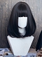 Evahair Dark Bob Long Synthetic Wig with Bangs