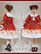 Evahair Christmas style snowman printed lolita dress