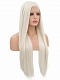 Evahair 2021 New Style Beige Long Straight Synthetic Lace Front Wig