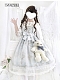 Evahair new style sax lolita dress with big cross bowknot