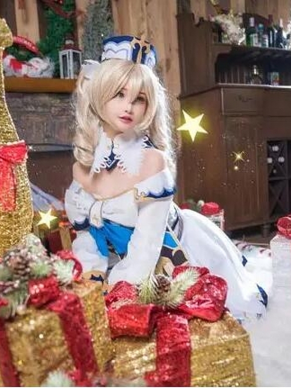 Evahair fashion Genshin Barbara cosplay costume