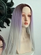 Preorder--Evahair 2021 New Style Purple Ombre Long Straight Synthetic Lace Wig