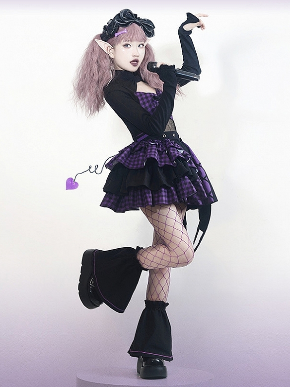 Evahair little demon style punk lolita suits