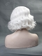 EvaHair White Wavy Bob Synthetic Lace Front Wig