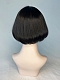 Evahair 2021 New Vintage Style Black Bob Short Synthetic Wig with Bangs