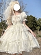 Evahair new white ruffle lolita dress JSK