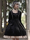 Evahair royal style black velvet lolita dress