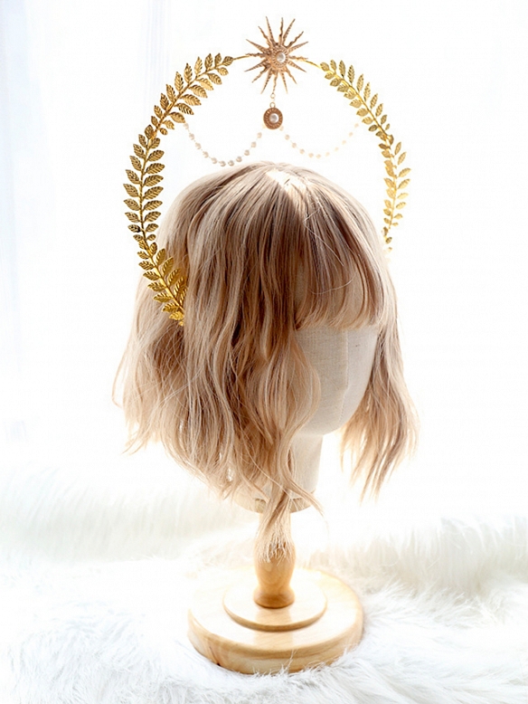 Evahair Golden Apollo Sun Halo Hairpin