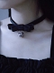 Evahair Gothic Bow Bell Choker