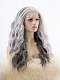 Granny Grey Fashion Wavy Synthetic Lace Front Wig