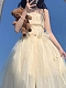 Evahair fashion beige light mesh lolita dress JSK