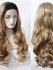 Evahair New Style Cute Blonde Gradual Change Long Wavy Synthetic Wig