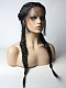 Braided Black Synthetic Lace Front Wig