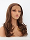 Bust Length Brown Wavy Synthetic Lace Front Wig for Daily Wear