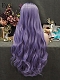 Evahair Purple Waist Wavy Synthetic Lace Front Wig With Black Root