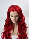 Red Long Wavy Synthetic Lace Front Wig