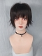 Evahair 2021 New Style Black Short Synthetic Wig with Bangs