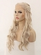 Game of Throne Daenerys Inspired Grayish Blonde Synthetic Lace Front Wig