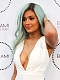 Kylie Jenner Inspired Pastel Blue Ombre Long Straight Synthetic Lace Front Wig