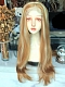 Evahair Limited Brown and White Mixed Color Long Straight Synthetic Lace Front Wig
