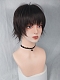 Evahair 2021 New Style Black Short Synthetic Wig with Bangs