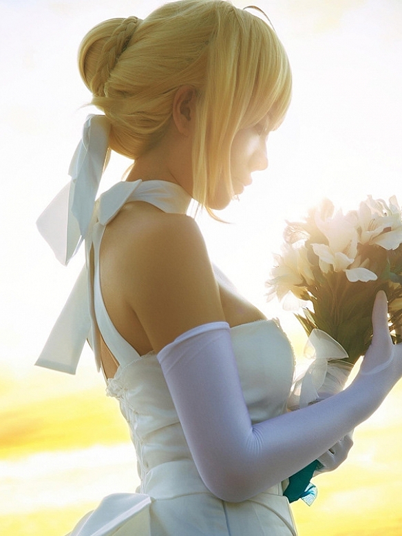 Fate/Zero Fate/Stay night Altria Pendragon Synthetic blonde wig