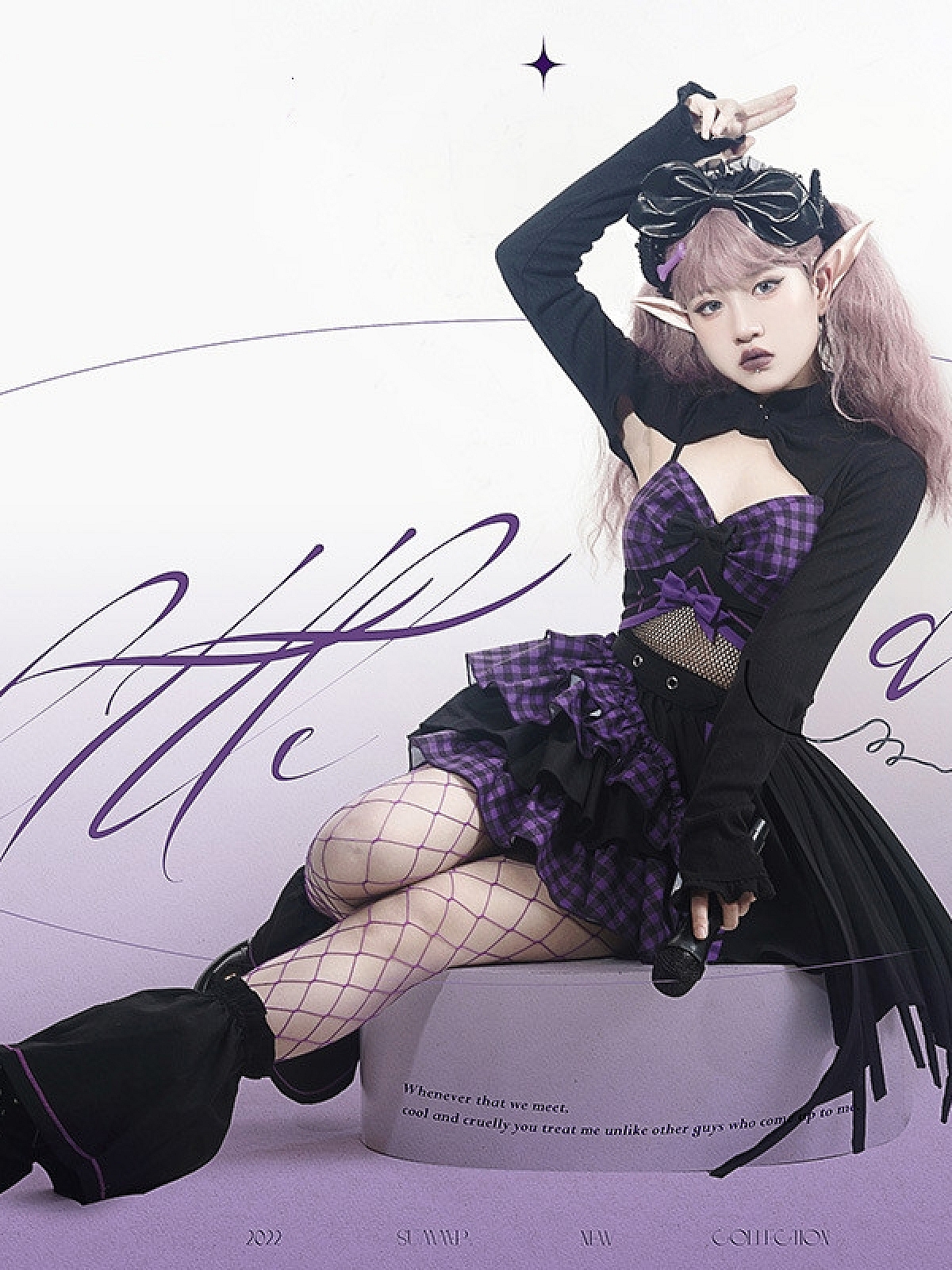 Evahair little demon style punk lolita suits