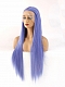 Evahair 2021 New Style Blue Mixed Color Long Straight Synthetic Lace Front Wig