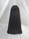 Evahair Daily Black Long Straight Synthetic Wig with Bangs