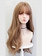 Evahair 2021 Natural Blonde Long Wavy Synthetic Wig with Bangs