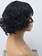 Evahair 2021 Vintage Style Half Black and Half Blonde Short Curly Synthetic Wig with Bangs