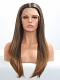 Natural Brown T color Synthetic Lace Front Wig (Mono Top)