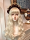 Evahair 2021 New Style Cute Blonde Long Wavy Synthetic Wig with Bangs