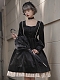 Evahair royal style black velvet lolita dress