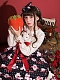 Evahair Fashion Strawberry Printed Black Lolita Dress JSK