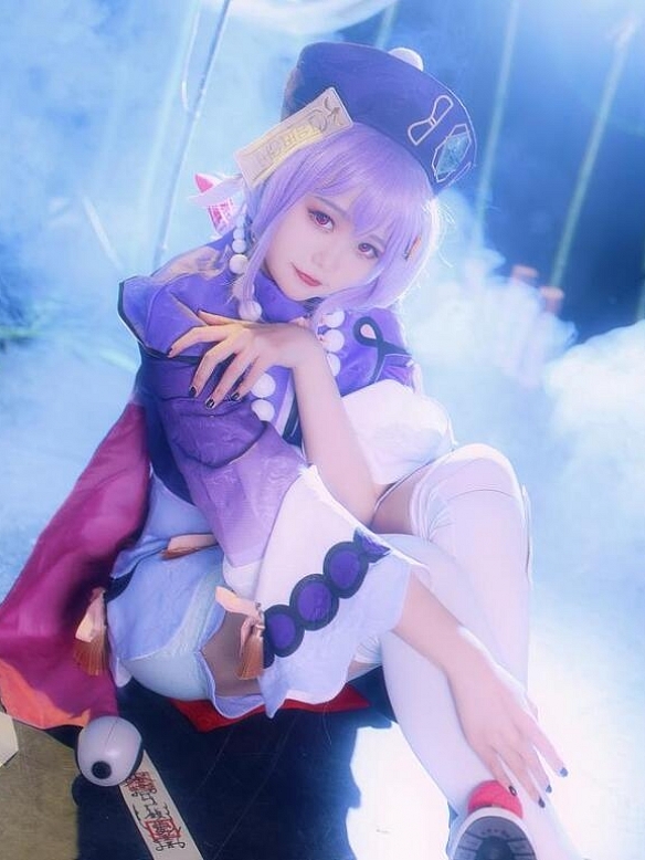 Evahair Fashion Genshin Impact Qiqi Cosplay Costume